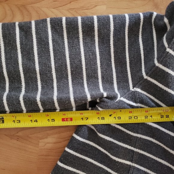 LOFT Ann Taylor Striped Snap Button Jacket Blazer - Picture 16 of 16